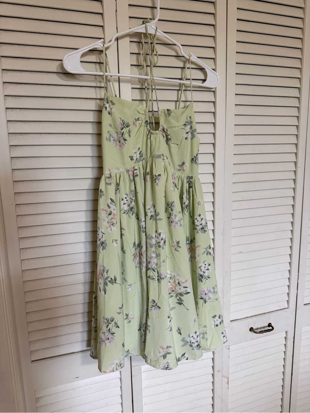 Abercrombie & Fitch Light Green Floral Sundress